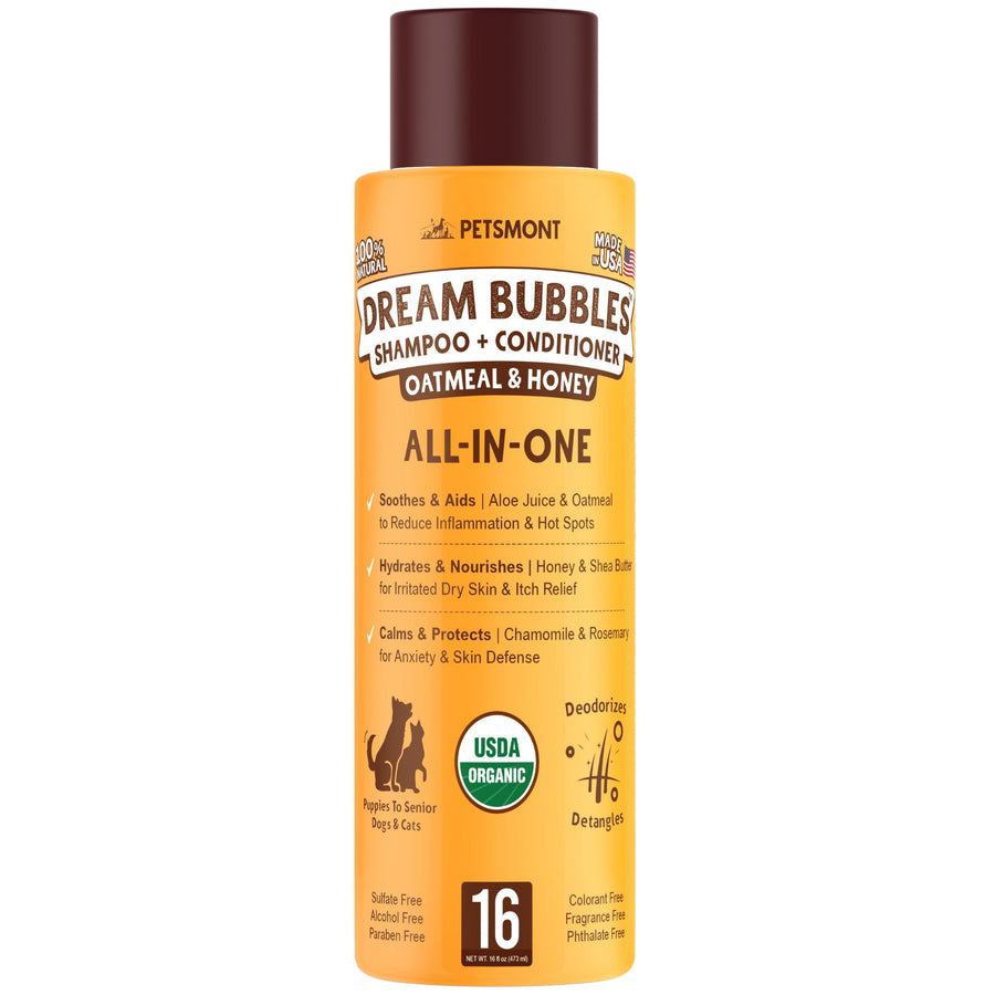 USDA Organic Dog Shampoo + Conditioner | Petsmont Dream Bubbles