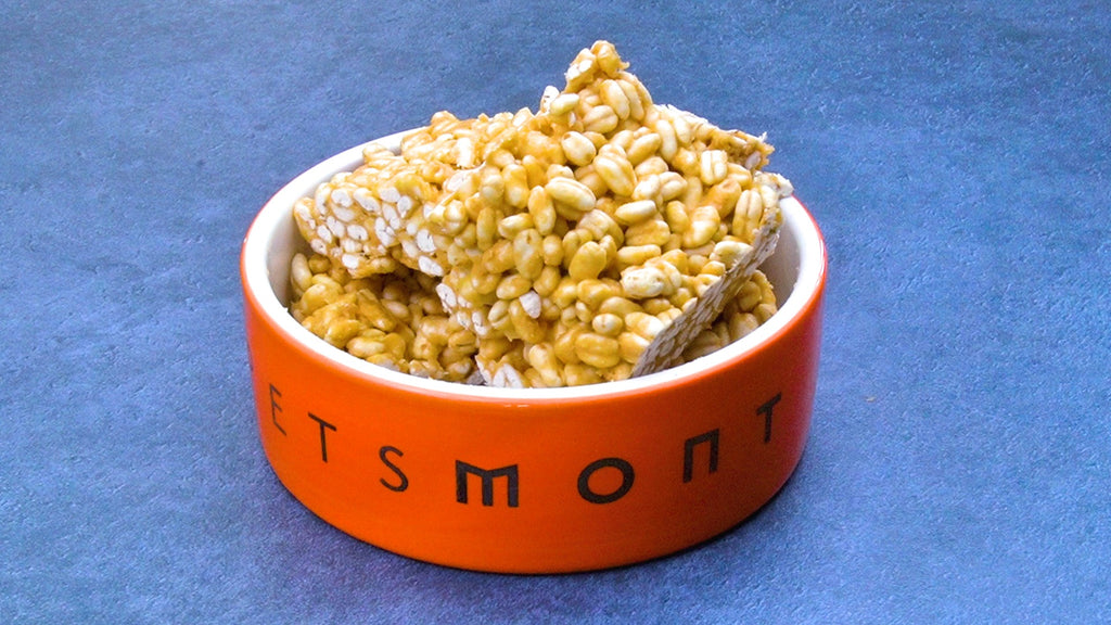 DIY PB Whole Wheat Puffed Cereal Treats for Dogs Recipe