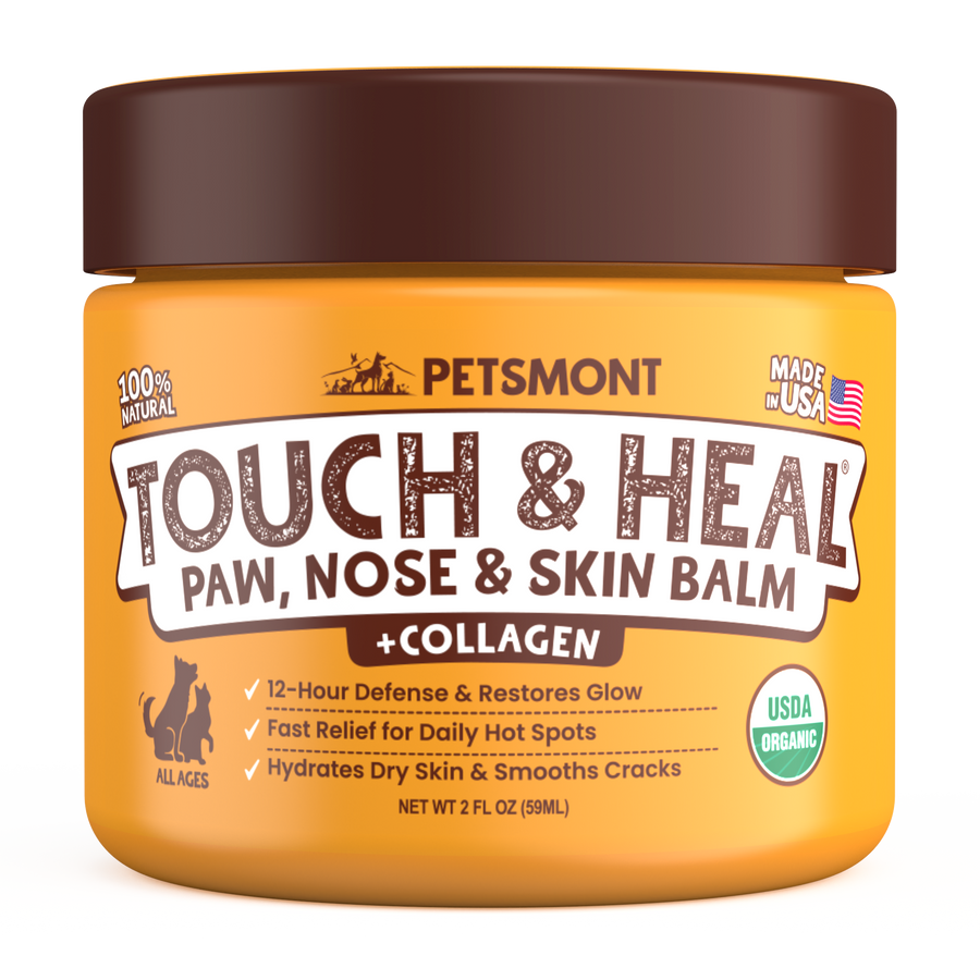 Organic Dog Paw & Nose Balm for Dry Skin | Petsmont Touch & Heal